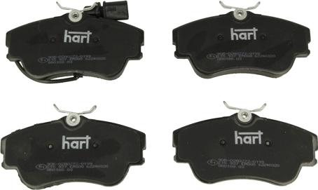 Hart 215 937 - Тормозные колодки, дисковые, комплект autospares.lv