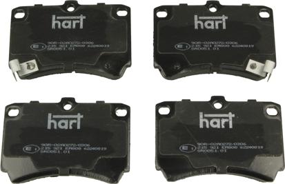 Hart 215 921 - Тормозные колодки, дисковые, комплект autospares.lv