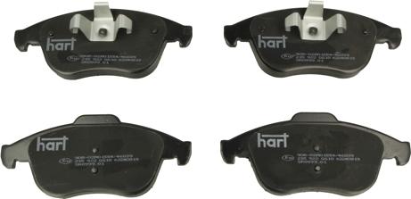 Hart 215 922 - Тормозные колодки, дисковые, комплект autospares.lv