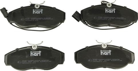 Hart 215 927 - Тормозные колодки, дисковые, комплект autospares.lv