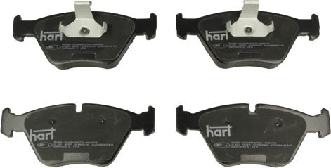 Hart 215 897 - Тормозные колодки, дисковые, комплект autospares.lv