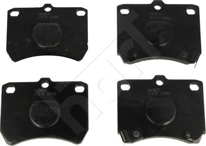 Hart 215 246 - Тормозные колодки, дисковые, комплект autospares.lv