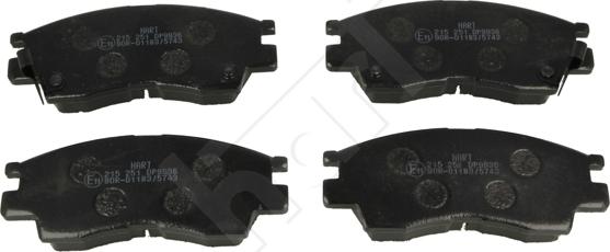 Hart 215 251 - Тормозные колодки, дисковые, комплект autospares.lv