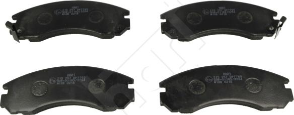 Hart 215 257 - Тормозные колодки, дисковые, комплект autospares.lv