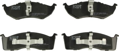 Hart 215 268 - Тормозные колодки, дисковые, комплект autospares.lv