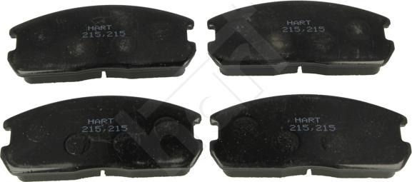 Hart 215 215 - Тормозные колодки, дисковые, комплект autospares.lv