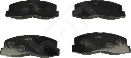 Hart 215 221 - Тормозные колодки, дисковые, комплект autospares.lv