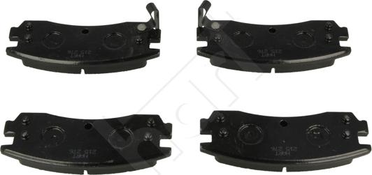 Hart 215 276 - Тормозные колодки, дисковые, комплект autospares.lv