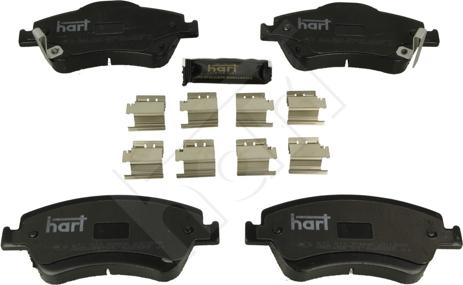 Hart 211 811 - Тормозные колодки, дисковые, комплект autospares.lv