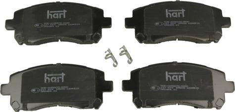 Hart 217 569 - Тормозные колодки, дисковые, комплект autospares.lv