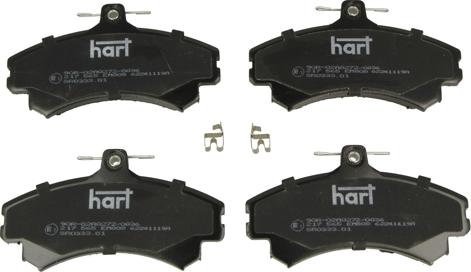 Hart 217 565 - Тормозные колодки, дисковые, комплект autospares.lv