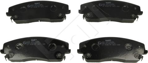 Hart 224 164 - Тормозные колодки, дисковые, комплект autospares.lv