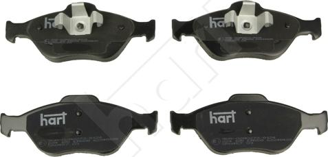 Hart 224 185 - Тормозные колодки, дисковые, комплект autospares.lv