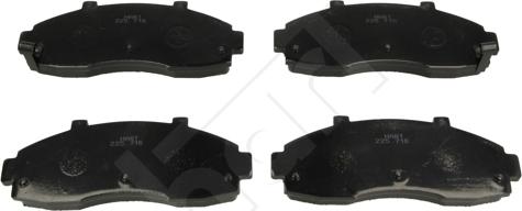 Hart 225 716 - Тормозные колодки, дисковые, комплект autospares.lv