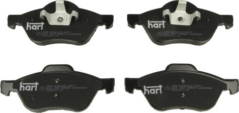 Hart 226 040 - Тормозные колодки, дисковые, комплект autospares.lv