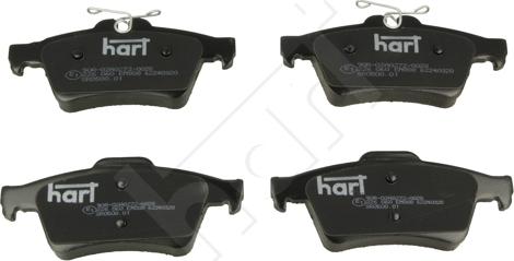 Hart 226 060 - Тормозные колодки, дисковые, комплект autospares.lv