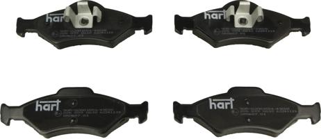 Hart 226 039 - Тормозные колодки, дисковые, комплект autospares.lv