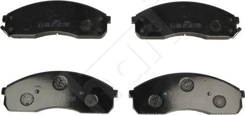 Hart 226 363 - Тормозные колодки, дисковые, комплект autospares.lv