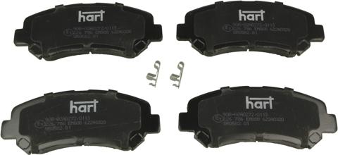 Hart 226 786 - Тормозные колодки, дисковые, комплект autospares.lv