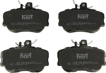 Hart 220 190 - Тормозные колодки, дисковые, комплект autospares.lv