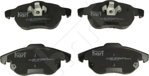 Hart 220 197 - Тормозные колодки, дисковые, комплект autospares.lv