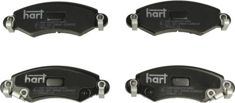 Hart 220 160 - Тормозные колодки, дисковые, комплект autospares.lv