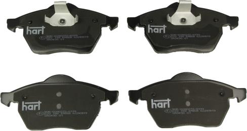 Hart 220 188 - Тормозные колодки, дисковые, комплект autospares.lv