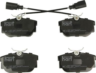 Hart 221 405 - Тормозные колодки, дисковые, комплект autospares.lv