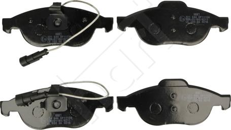 Hart 221 644 - Тормозные колодки, дисковые, комплект autospares.lv