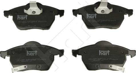 Hart 221 645 - Тормозные колодки, дисковые, комплект autospares.lv