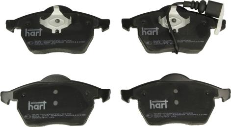 Hart 221 640 - Тормозные колодки, дисковые, комплект autospares.lv