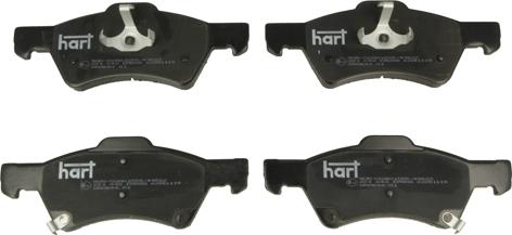 Hart 221 642 - Тормозные колодки, дисковые, комплект autospares.lv