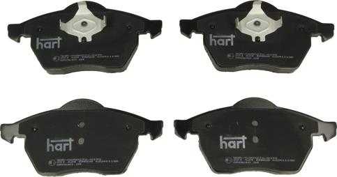 Hart 221 624 - Тормозные колодки, дисковые, комплект autospares.lv