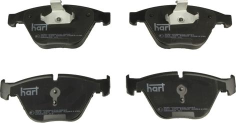 Hart 221 623 - Тормозные колодки, дисковые, комплект autospares.lv