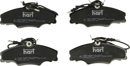 Hart 221 086 - Тормозные колодки, дисковые, комплект autospares.lv