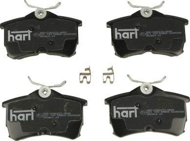 Hart 221 109 - Тормозные колодки, дисковые, комплект autospares.lv