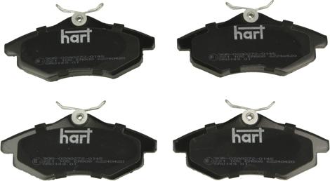 Hart 221 105 - Тормозные колодки, дисковые, комплект autospares.lv