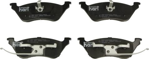 Hart 221 121 - Тормозные колодки, дисковые, комплект autospares.lv