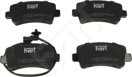 Hart 228 856 - Тормозные колодки, дисковые, комплект autospares.lv