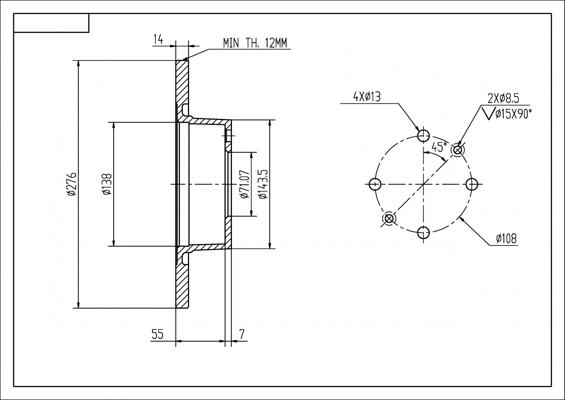 Hart 223 506 - Тормозной диск autospares.lv