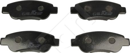 Hart 223 166 - Тормозные колодки, дисковые, комплект autospares.lv