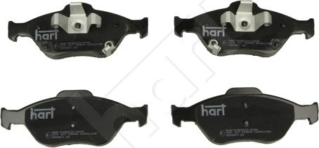 Hart 223 167 - Тормозные колодки, дисковые, комплект autospares.lv