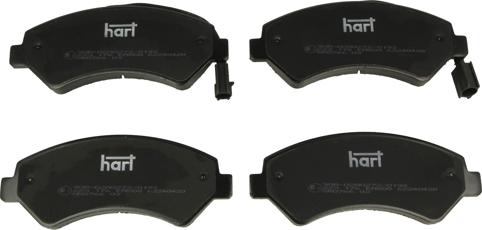 Hart 223 176 - Тормозные колодки, дисковые, комплект autospares.lv