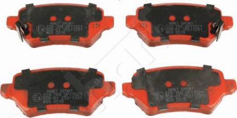 Hart 223 763 - Тормозные колодки, дисковые, комплект autospares.lv