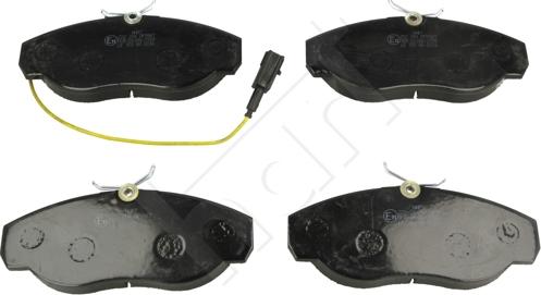 Hart 222 284 - Тормозные колодки, дисковые, комплект autospares.lv