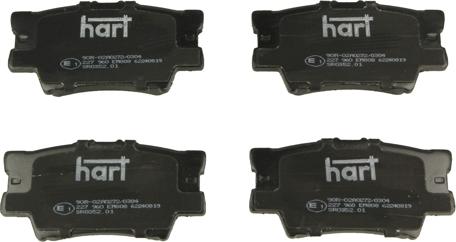 Hart 227 960 - Тормозные колодки, дисковые, комплект autospares.lv