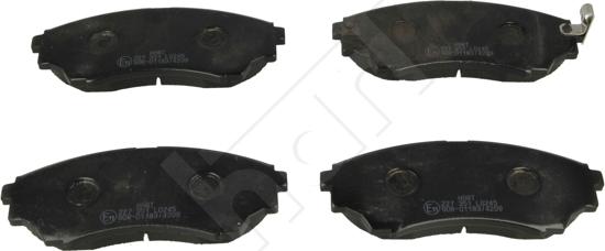 Hart 227 351 - Тормозные колодки, дисковые, комплект autospares.lv