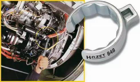 HAZET 848Z-12 - Кольцевой гаечный ключ autospares.lv