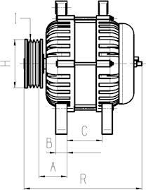 HC-Cargo 114727 - Генератор autospares.lv