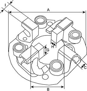 HC-Cargo 134681 - Кронштейн, угольная щетка autospares.lv